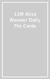 12M Alice Wonder Daily Pkt Cards