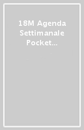 18M Agenda Settimanale Pocket Rossa Copertina Morbida