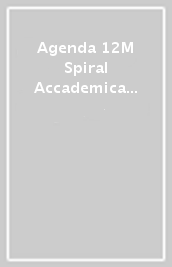 Agenda 12M Spiral Accademica  Xl Nera