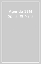 Agenda 12M Spiral Xl Nera