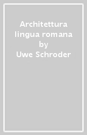 Architettura lingua romana