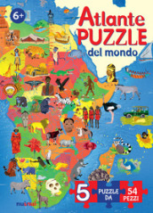Atlante puzzle del mondo. Ediz. a colori