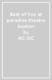 Best of live at paradise theatre boston