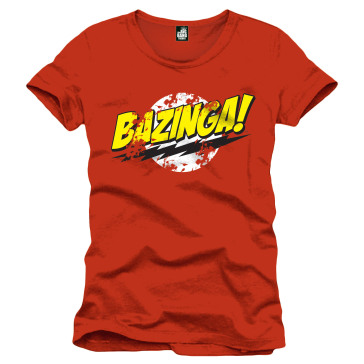 Big Bang Theory - The Bazinga Red (T-Shirt Uomo S)