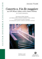 Concerto n. 9 in Re maggiore op.3 RV230. Partitura
