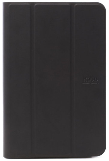 Custodia Sleep Cover in ecopelle per Kobo Arc. Colore nero