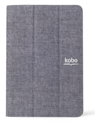 Custodia Sleep Cover in tessuto per Kobo Arc. Colore grigio