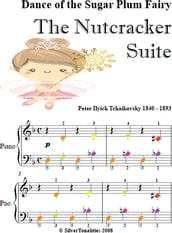 Dance of the Sugar Plum Fairy the Nutcracker Suite Easy Piano Sheet Music with Colored Notes