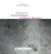 Défi de lecture: Thomas l obscur de Maurice Blanchot