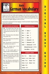 German Vocabulary (Blokehead Easy Study Guide)