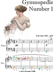 Gymnopedie Number 1 Easiest Piano Sheet Music with Colored Notes