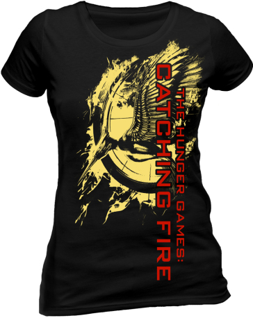 Hunger Games (The) - La Ragazza Di Fuoco - Foil Print Flaming Pin (T-Shirt Donna XL)