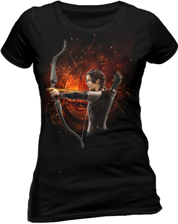 Hunger Games (The) - La Ragazza Di Fuoco - Katniss Solo (T-Shirt Donna S)