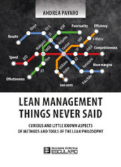 Lean management. Things never said. Curious and little known aspects of methods and tools of the lean philosophy