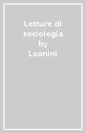 Letture di sociologia