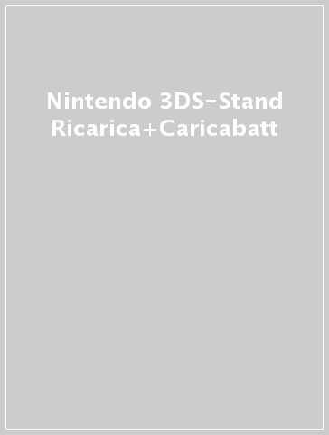 Nintendo 3DS-Stand Ricarica+Caricabatt