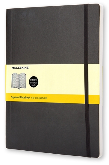 Notebook Xl Squ Black Soft - Taccuini a quadretti