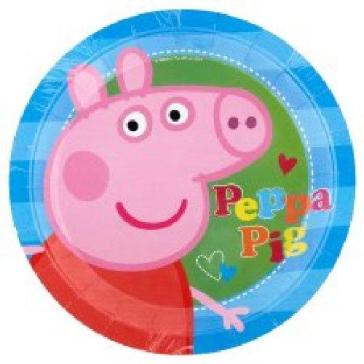 Peppa Pig - Set 8 Piatti Cm 23