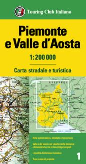 Piemonte e Valle d Aosta 1:200.000. Carta stradale e turistica