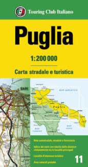 Puglia 1:200.000. Carta stradale e turistica