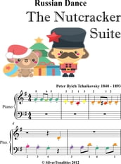Russian Dance the Nutcracker Suite Beginner Piano Sheet Music with Colored Notes