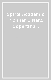 Spiral Academic Planner L Nera Copertina Morbida 12M