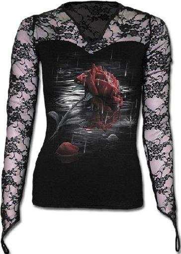 Spiral - Rose Reflections (T-Shirt Manica Lunga Donna XL)