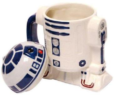 Star Wars - R2-D2 Tazza 3D In Ceramica Con Coperchio