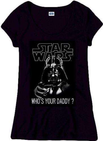 Star Wars - Who'S Your Daddy Black (T-Shirt Donna M)