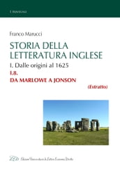Storia della Letteratura Inglese. I.8. Da Marlowe a Jonson