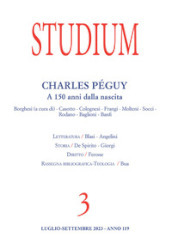 Studium (2023). Vol. 3: Charles Pèguy. A 150 anni dalla nascita