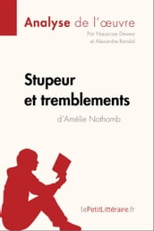 Stupeur et tremblements d Amélie Nothomb (Analyse de l oeuvre)