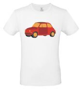 T-Shirt M Bianca Fiat 500
