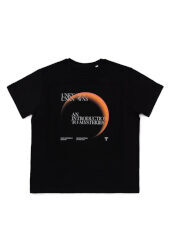 T-shirt nera S logo 23Â°arancio Triennale