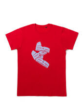 T-shirt rossa 3 Colossei M serie Colosseo