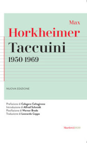 Taccuini 1950-1969. Nuova ediz.