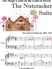 The Magic Castle In the Land of Sweets Nutcracker Beginner Piano Sheet Music with Colored Notes
