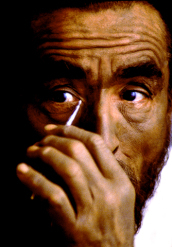 Vittorio Gassman al trucco, 1990