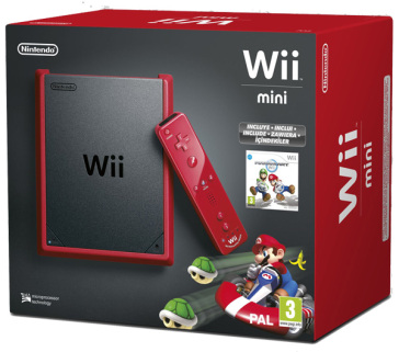 Wii Mini Red + Mario Kart Wii